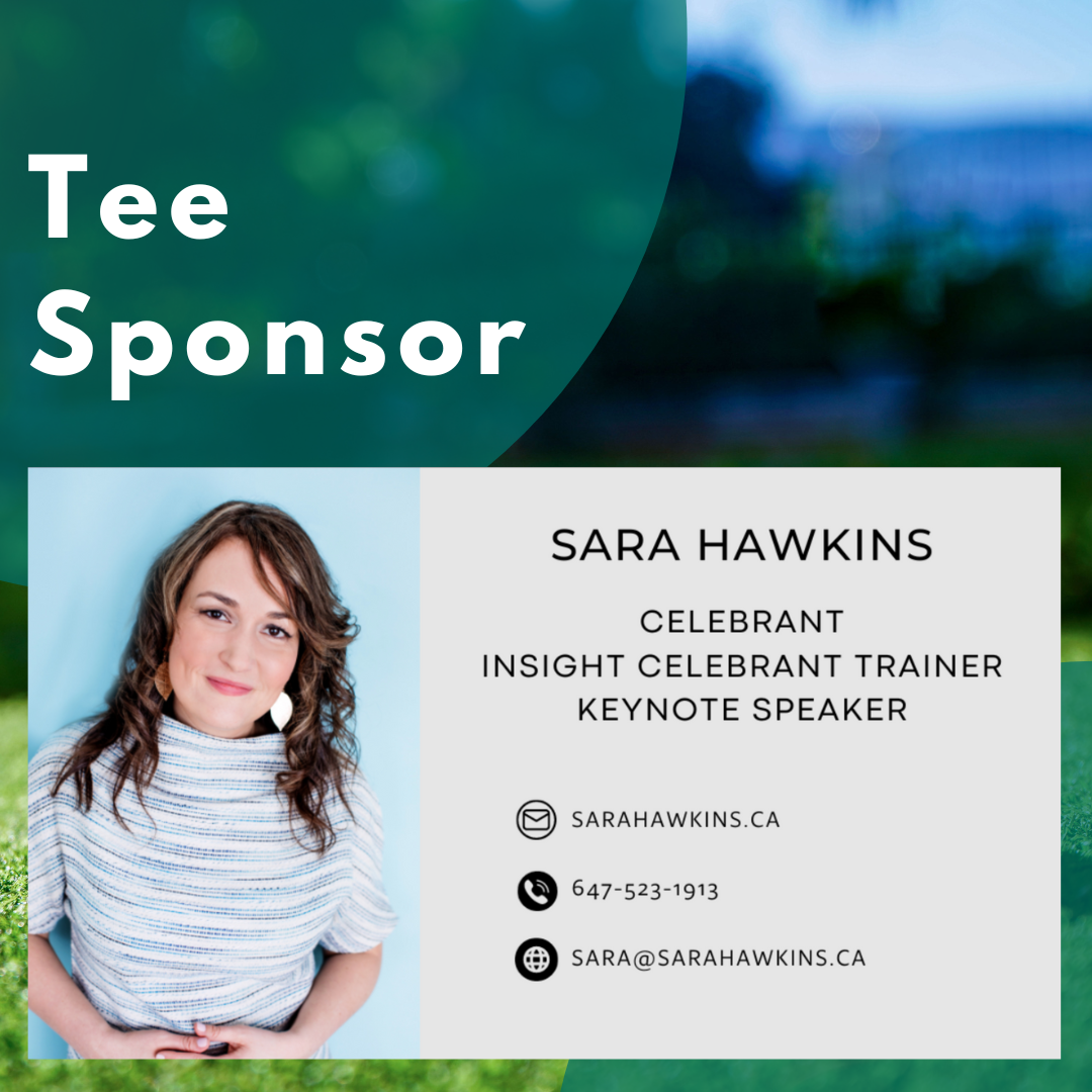 Tee Sponsor: Sara Hawkins celebrant